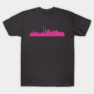 Toronto skyline pink T-Shirt